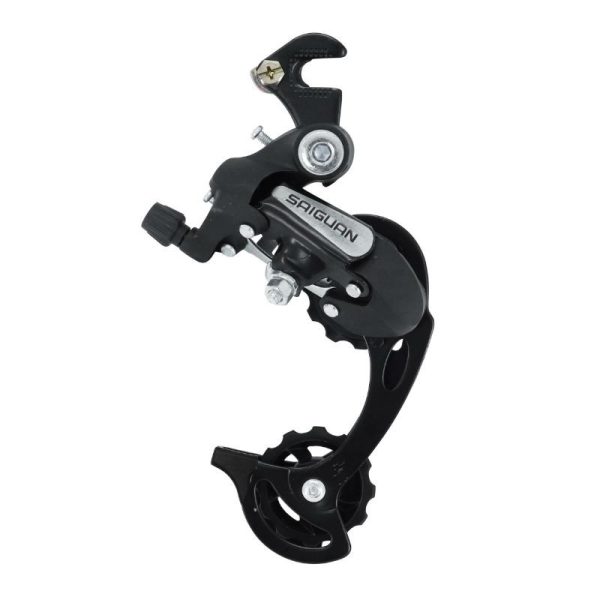 Derailleur VTT Arriere Gravity Saiguan 6-7V. Chape Longue Avec Patte Type Ty300 (Compatible Shimano)