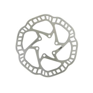 Disque de Frein Route - VTT 6 Trous Newton Brakco Compatible Shimano et Autres 140mm Argent + 6 Vis