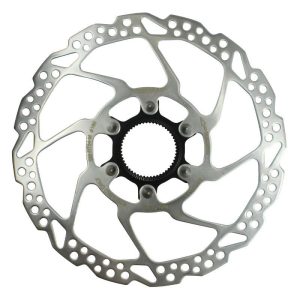 Disque de Frein VTT Centerlock Shimano 180mm Deore Rt54 Pour Plaquette Resine Avec Contre Ecrou (Montage Atelier)