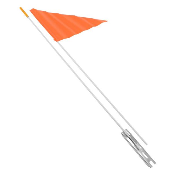 Drapeau Securite Avec Tige 1.50M Orange(Vendu A L Unite)
