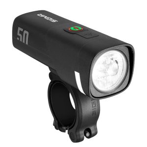 Eclairage Velo Usb Avant Sigma Aura 50 Lux (Autonomie 9H Mode Standard - 28H Mode Eco et Mode Auto) Noir - Homologue -
