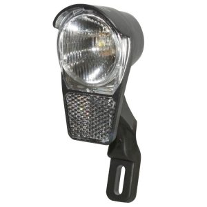 Eclairage Velo A Dynamo Avant Sur Fourche Spanninga Galeo Led 4.5 Lux On-Off (Livre Avec Cable) (43mm) Noir