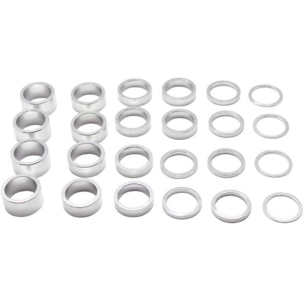 Entretoise Direction Alu Argent 1"1-8-28.6 (Boite Contient 4X2mm-6X5mm-6X10mm-4X15mm-4X20mm)