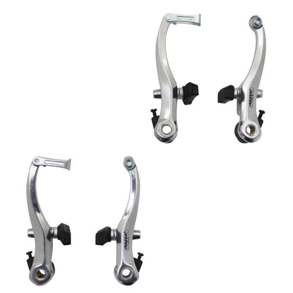 Etrier Frein VTT-City V-Brake Alu Argent (2 Paires) 110mm Compatible Garde-Boue
