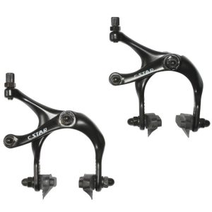 Etrier Frein Route-Fixie Newton Alu Noir Anodise Pour Roue 700 (Paire)