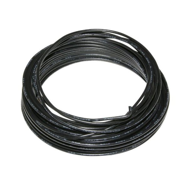 Fil - Cable Electrique Velo Noir 10M (Vendu Au Rouleau)