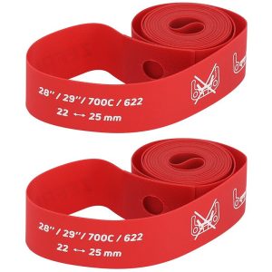 Fond De Jante Zefal Roue 700C-VTT 29" Haute Pression En 22 mm Rouge (Vendu A La Paire)