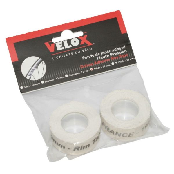 Fond de Jante Velox Tresse Adhesif En 19mm Longueur 2M (2 Pieces Sur Carte)