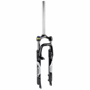 Fourche VTT 27.5 " Zoom 386Mlo A Ressort Noir Reglable-Blocable Deb. 60mm Pivot Lisse 296mm 1''1-8-28,6 Exterieur Compatible V-Brake-Disque
