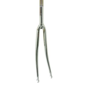Fourche Route 700C Acier Chromee Cintree Pivot Filete 1"-22.2 Interieur