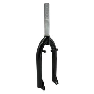 Fourche BMX-Freestyle Acier Noir Pivot Filete 1"1-8-25,4 Interieur -Montage Etrier U-Brake-