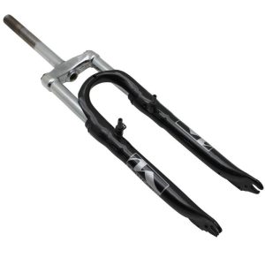 Fourche VTT 24 " M-W A Suspension Acier Ressort-Elastomere Noir Deb. 50mm Pivot (220-130mm) Filete 1"-22,2 Interieur (Montage Disque + V-Brake)