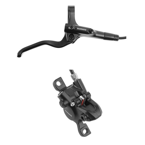 Frein A Disque VTT Hydraulique Shimano Mt201 Arriere Noir Durite 1700mm (Sans Disque) (Kit En Boite)