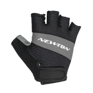 Gants Velo Court Newton Tech Gris-Noir S (Paire Sur Carte)
