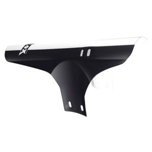 Garde Boue VTT Av Velox Colori Noir-Blanc Fixation Fourche Rilsan