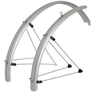 Garde Boue VTT Tringles 26'' Stronglight Country 54mm Argent (Paire) Avec Fixation Classic Tringles Inox