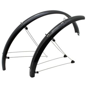 Garde Boue VTT Tringles 26" Stronglight Country 60mm Noir (Paire) Avec Fixation Classic Tringles Inox
