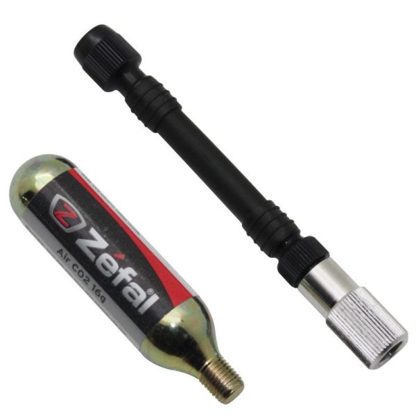 Gonfleur Zefal Ez Control Flexible (Debit Reglable) Avec Cartouche Co2 Filete 16G (Vp-vs)