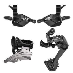 Groupe - Transmission VTT Ltwoo 2X12V. Ax Series (Derailleurs Avant et Arriere - Manettes Droite et Gauche)