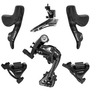 Groupe - Transmission Route Ltwoo 2X11V. R9 Series Disque Hydraulique Carbone Noir (Derailleur Arriere - Leviers - Manettes Avec Etriers Avant et Arriere)