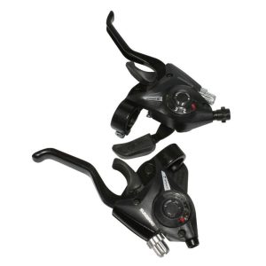 Levier-Manette VTT Patin Gravity 3X7V. Noir Alu V-Brake Compatible Shimano (Paire)