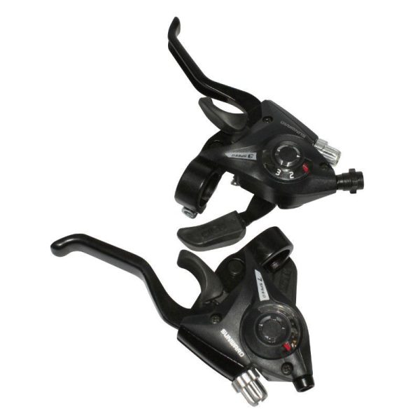Levier-Manette VTT Patin Gravity 3X7V. Noir Alu V-Brake Compatible Shimano (Paire)