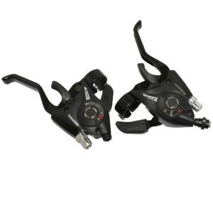 Levier-Manette VTT Patin Gravity 3X8V. Noir Alu V-Brake Compatible Shimano (Paire)