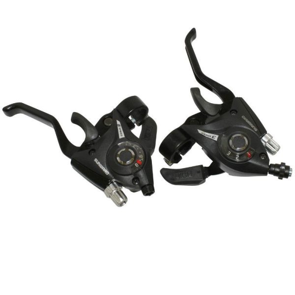 Levier-Manette VTT Patin Gravity 3X8V. Noir Alu V-Brake Compatible Shimano (Paire)