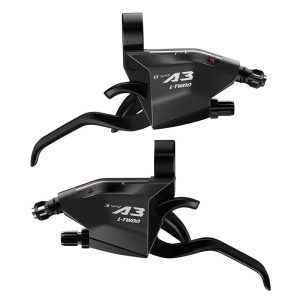 Levier-Manette VTT Patin Ltwoo 3X8V. Noir V-Brake (Paire) Compatible Shimano