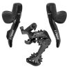 Levier-Manette Gravel Hydraulique LTWOO 1X10V. (Paire) Avec Derailleur Arriere Gr7 pour Pignon Max 46 Dents Noir -Huile Minerale- (Montage Atelier)