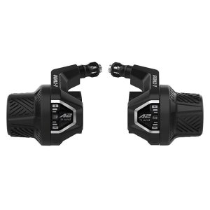 Manette VTT Ltwoo 3X7V. Poignee Tournante A2 Avec Cadran Compatible Shimano (Paire)