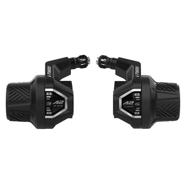 Manette VTT Ltwoo 3X7V. Poignee Tournante A2 Avec Cadran Compatible Shimano (Paire)