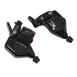 Manette VTT Gravity Indexe Rapid Push-Pull 9V. Avec Poignees (Paire) Compatible Shimano