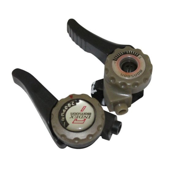 Manette VTT Gravity Indexe A Collier Sur Cintre 7V. (Paire) (Offre Speciale)