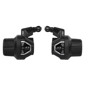 Manette VTT Ltwoo 3X8V. Poignee Tournante A3 Avec Cadran Compatible Shimano (Paire)