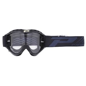 Masque-Lunettes Cross Progrip Enfant 3101 TR Atzaki Noir Ecran Transparent Anti-Buee-Anti-Uv