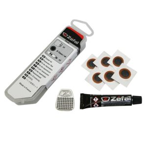 Kit Reparation Chambre a Air Zefal Route - Boite (6 Patchs 15mm + Colle 5G + Rape Acier) Avec Notice