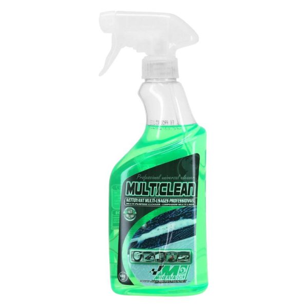 Nettoyant-Degraissant Multifonction Minerva Multiclean (Pret A L'Emploi - Rincage A L'Eau) (500Ml)
