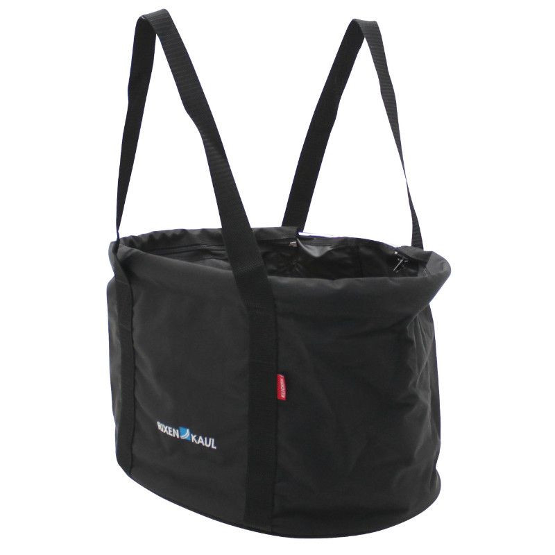Panier Avant Toile Klickfix Shopper 24L Noir Avec Anse Fixation Sur Cintre (38X25X29Cm) (Livre Sans Fixation)