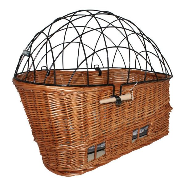Panier Arriere Osier Basil Pour Chien 45Cm (Livre Avec Fixation Etau Porte Bagage) (45X37X21Cm)