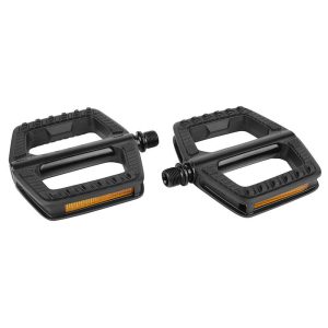 Pedale VTT - Bmx Newton Alu-Resine Noir Anodise 9-16" A Roulement (Paire) 105X109Mm