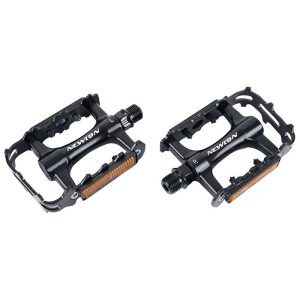 Pedale VTT Alu Newton Noir Cage Alu Noir 9-16" Roulement Du (Paire)