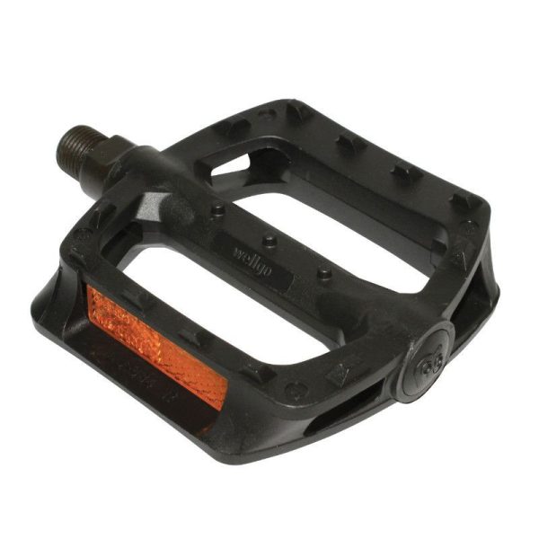 Pedale BMX Newton Resine Noir 9-16" Roulement Du (Paire Sur Carte)