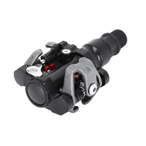 Pedale VTT Automatique Newton A Billes Type SPD Alu Noir Avec Cales (Paire)