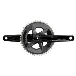Pedalier Route SRAM 12V. Rival Alu Gravel Axe Integre Dub 170mm 48X35 Dents Entraxe Plateaux 107mm (Sans Cuvettes)