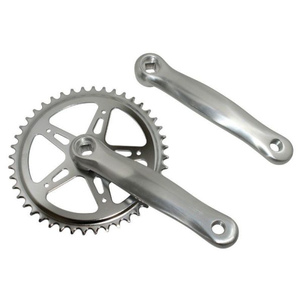 Pedalier City Gravity Manivelles Alu 170mm Plateau Acier 44D. Chaine 3.30