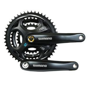 Pedalier VTT Shimano 7-8V. Altus Noir 170mm 48-38-28 (Boitier 123mm)