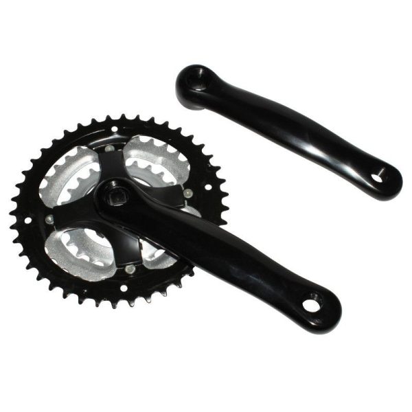 Pedalier VTT Gravity 7-8V. Alu Noir 170mm 42-34-24 (Boitier 118mm)