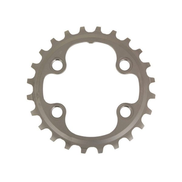 Plateau VTT 4 Branches D.64 Pour Shimano Xt M8000 Double 24 Dents Interieur Origine 11V.