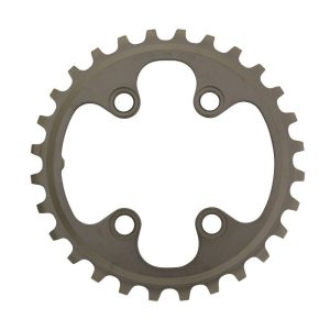 Plateau VTT 4 Branches D.64 Pour Shimano Xt M8000 Double 28 Dents Interieur Origine 11V.